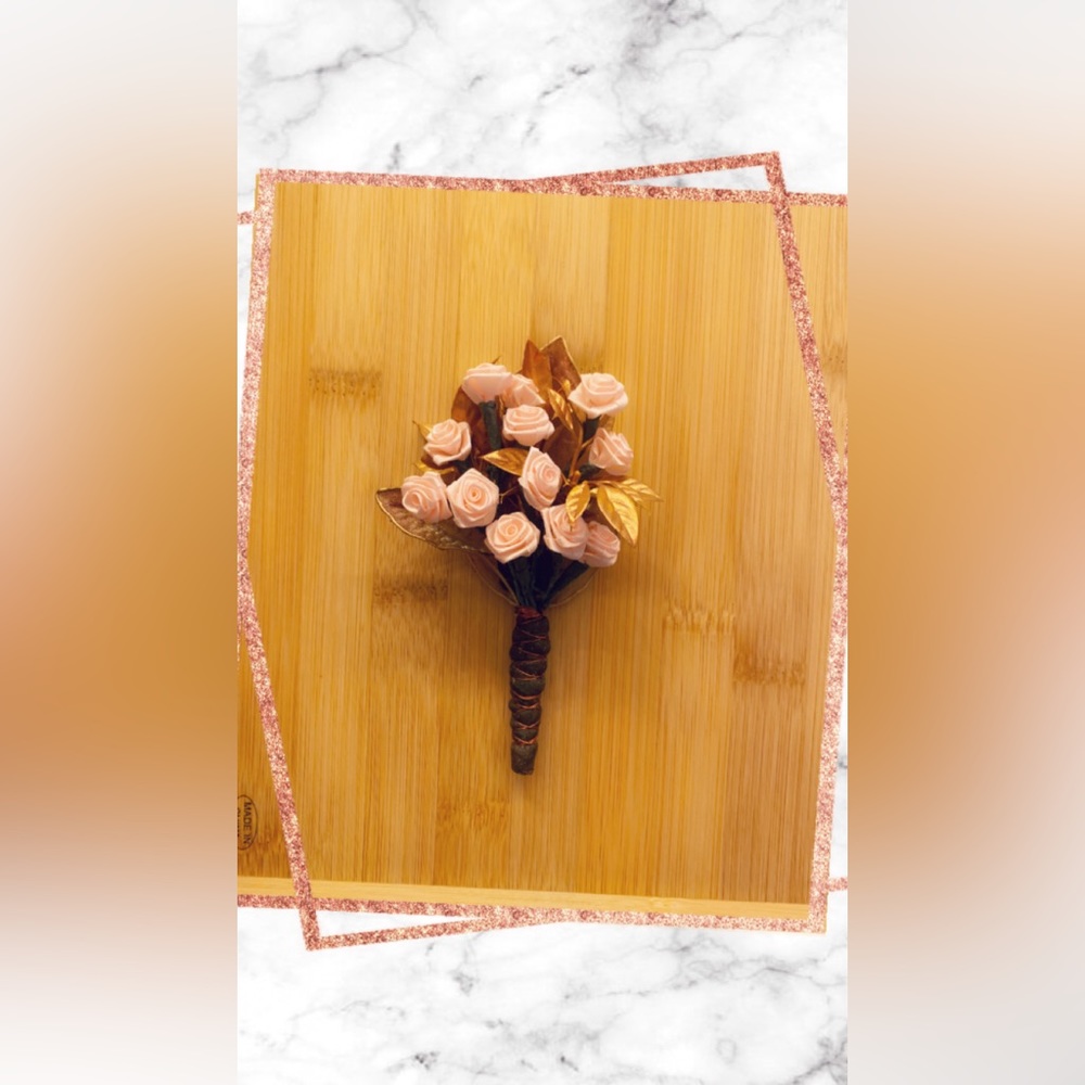 Custom Made Silk Boutonniere